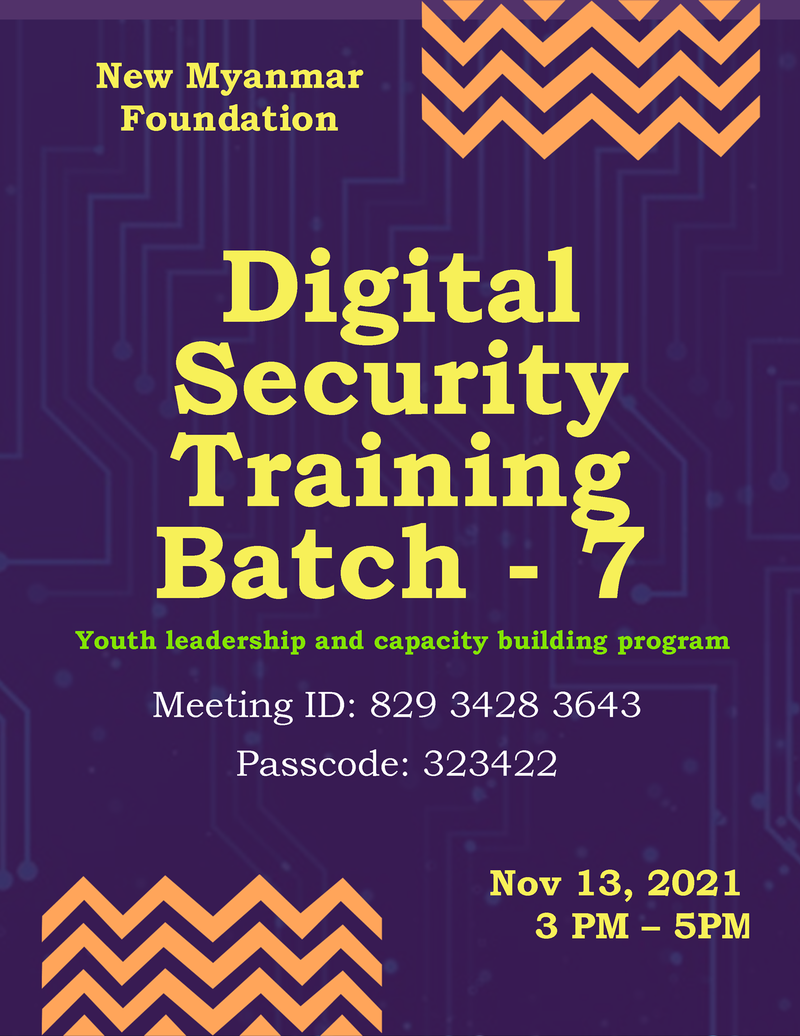 Digital Security Training Batch – 7 သင်တန်း ဖွင့်လှစ်ခြင်း