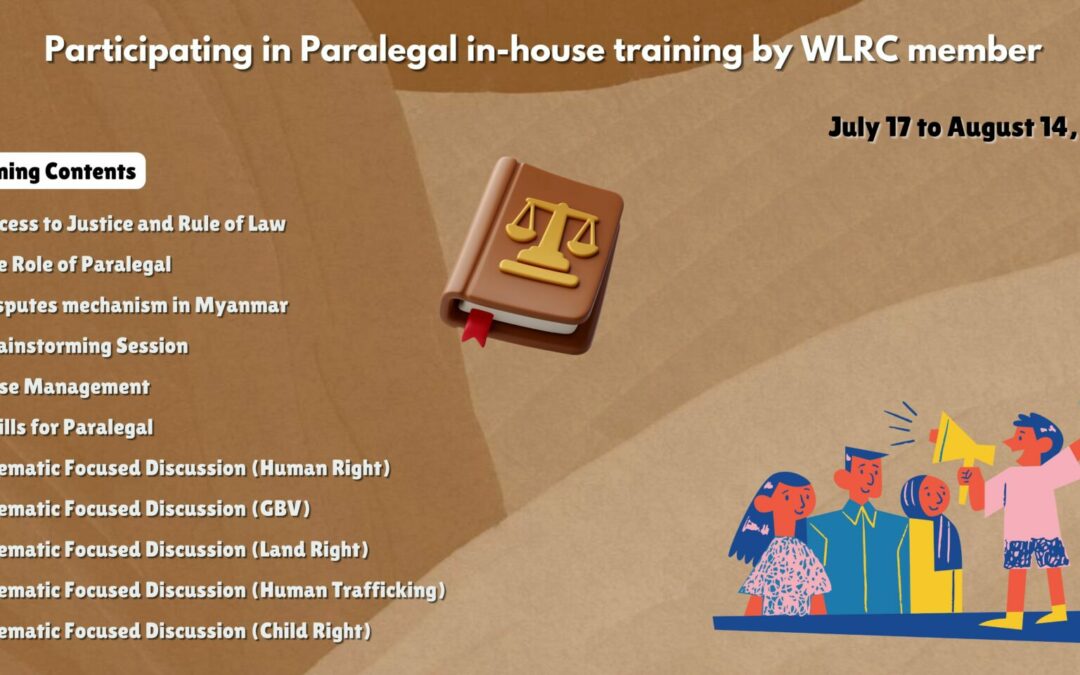 Participating in Paralegal In-House Training Program (July 17 to August 14, 2024)